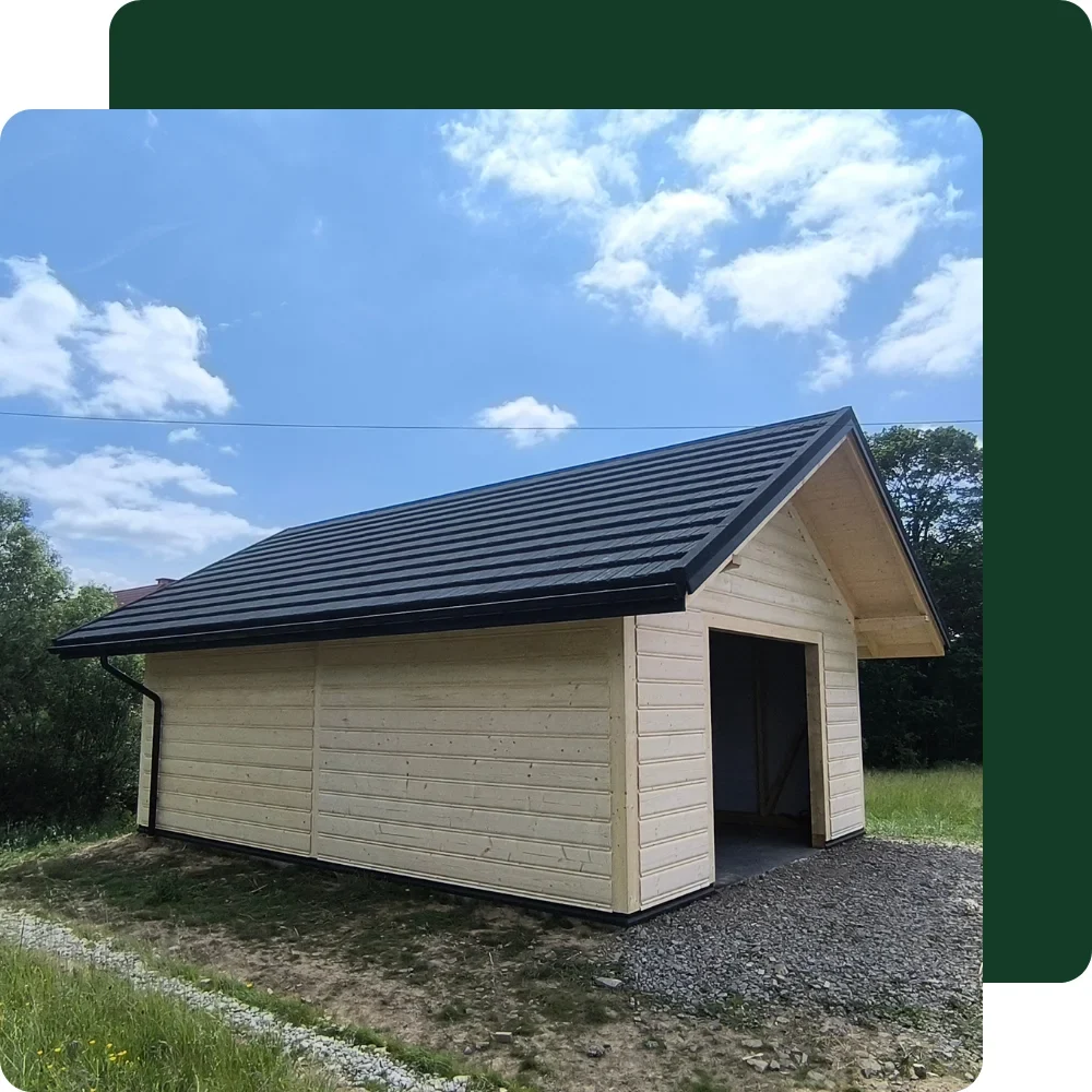 budowa garazu z drewna konstrukcje wkdecker zakopane